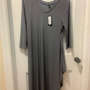 Gray Long Sleeve Midi Dress - by JJ